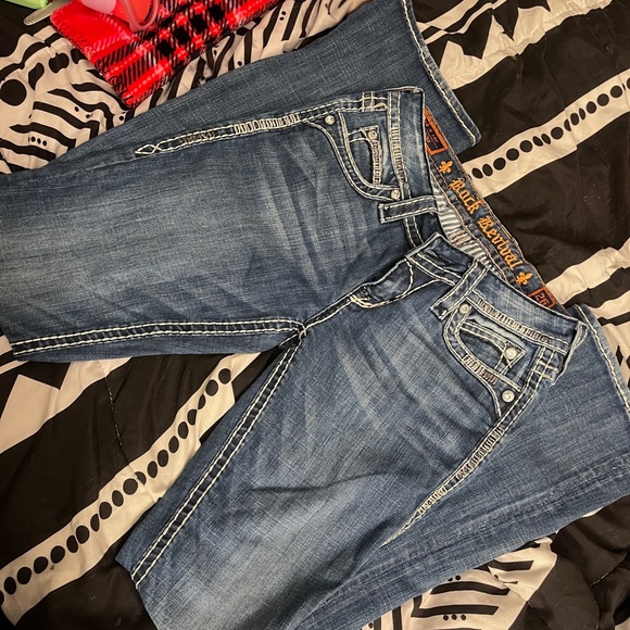 Rock Revival Denim - Rock Revival Y2K Rhinestone Bootcut Jeans